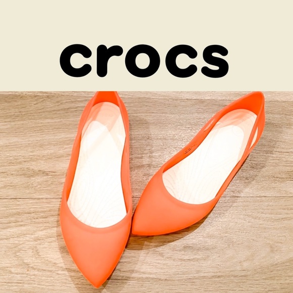CROCS Shoes - Crocs Rio Coral Pink Comfy Ballet Flats